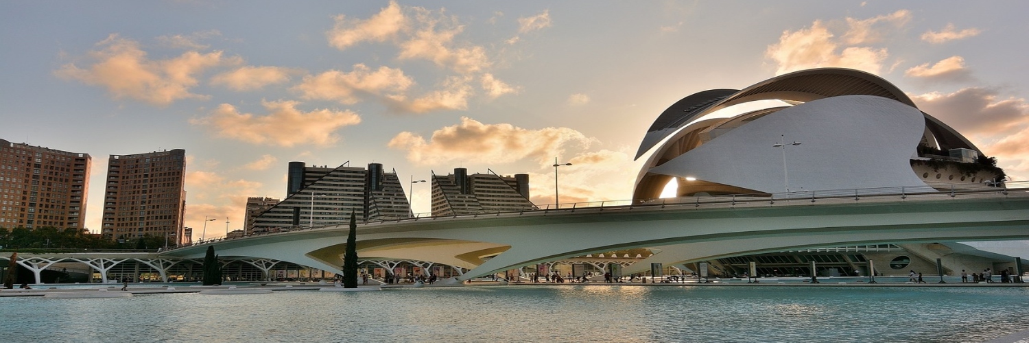 The stunning City of Arts and Sciences in Valencia, Spain, known for its unique design and cultural significance.
