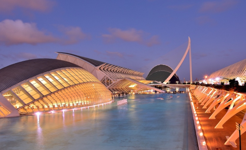 The City of Arts and Sciences in Valencia, Spain, showcasing modern architecture and cultural attractions.