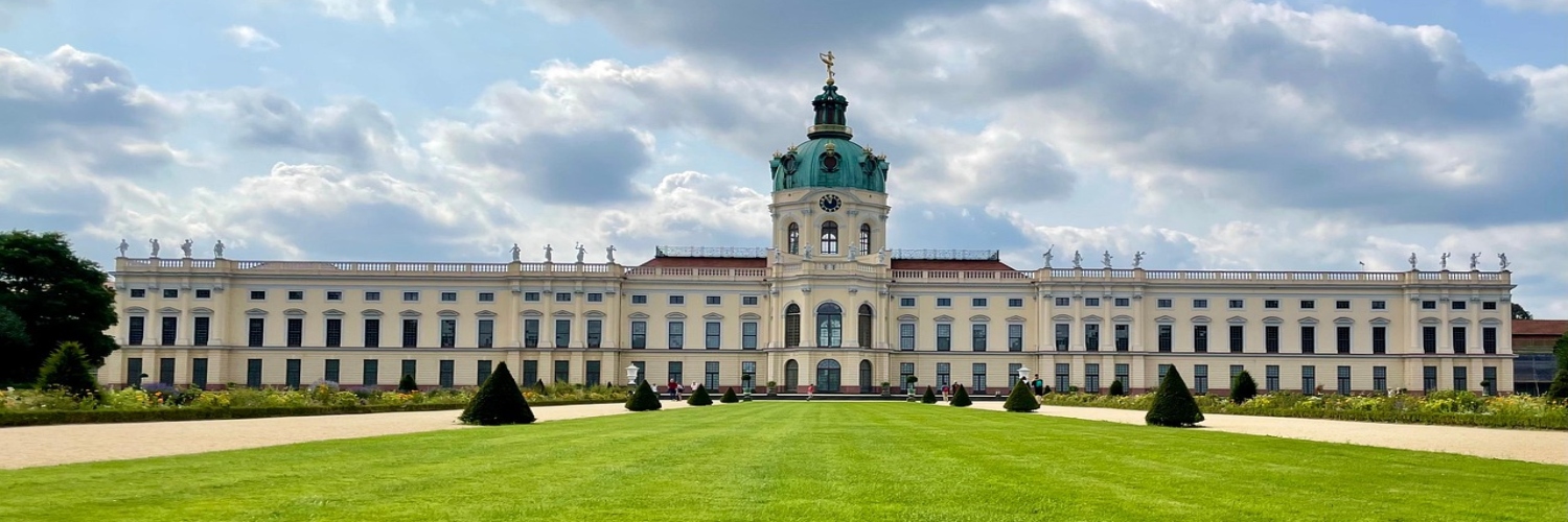 Charlottenburg Palace in Berlin, showcasing elegant architecture and lush gardens of the princely family residence.