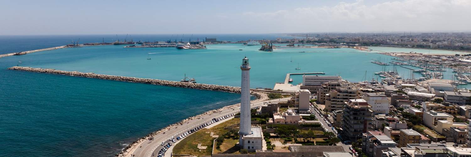 Aerial shot of Kos, featuring the vibrant port and the scenic coastal cityscape.